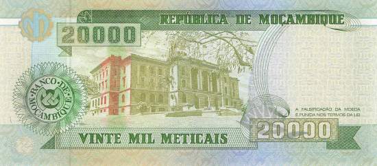 Mosambik p140 20.000 Meticais 1999